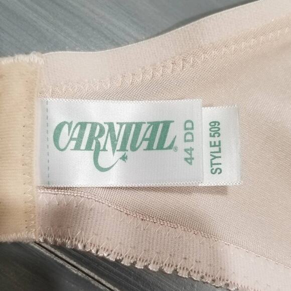 Carnival Bra Underwire Minimizer 509 Satin and Lace 44DD Champagne - Picture 8 of 10